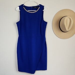 Apt. 9 Royal Blue Embellished Mini Dress